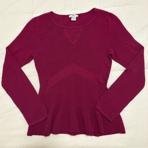 Bar III Textured Knit Top in Rose